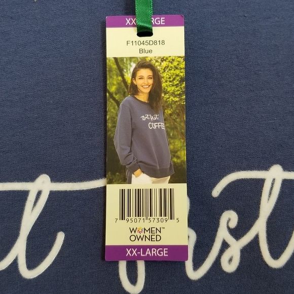 GREENTEA Coffee Inspo Sweatshirt BNWT - Picture 5 of 7